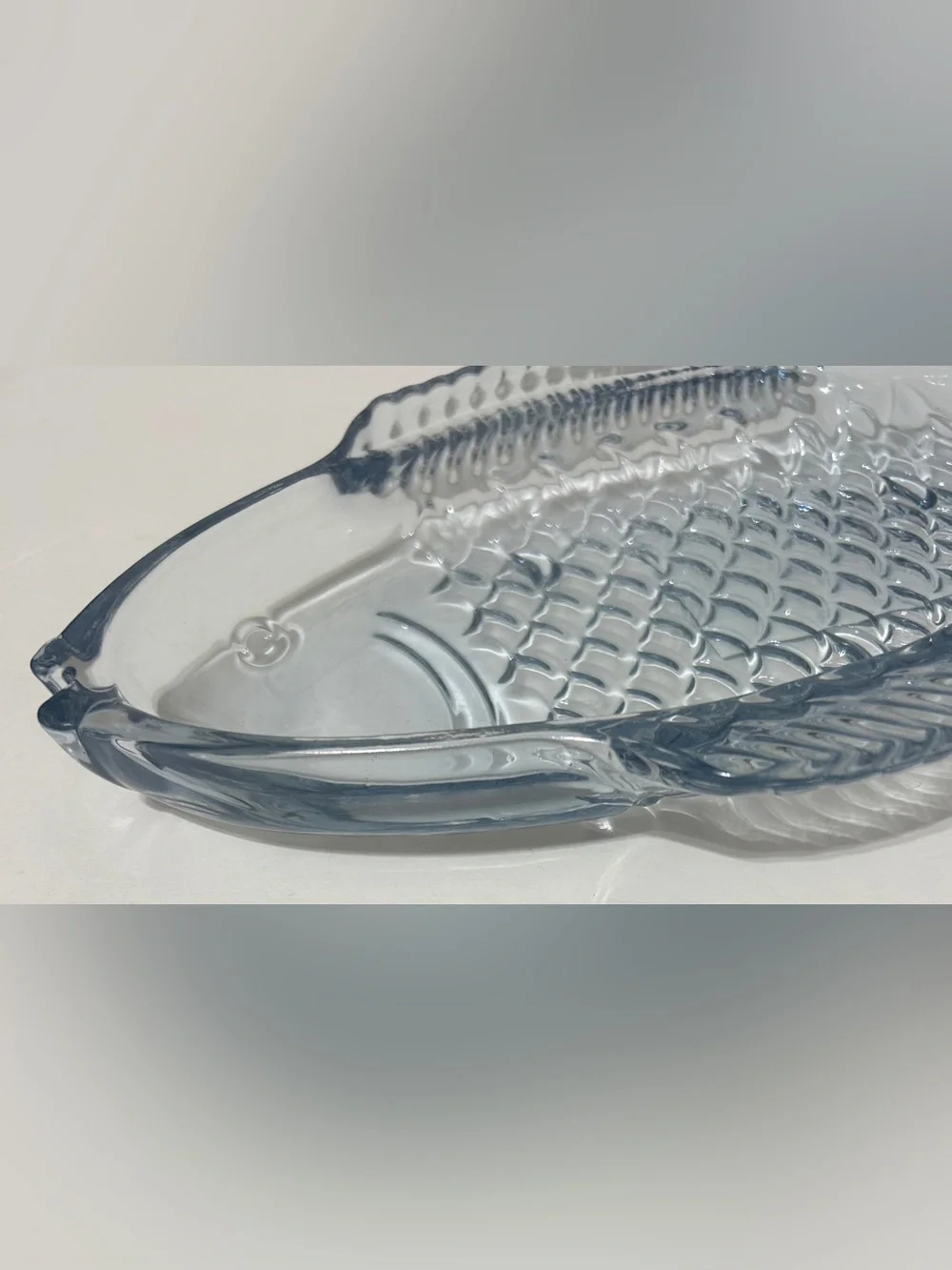 NEW Hobby Lobby Glass Fish Serving Dish 10”X6”